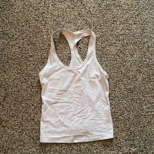 White Athletic Lululeom Tank Top